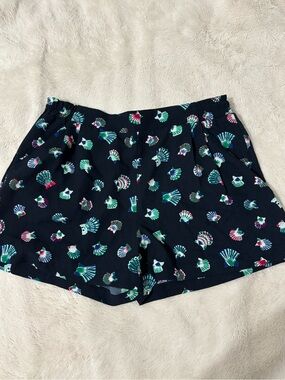 Joe Fresh Navy Shell-Print Bermuda Shorts